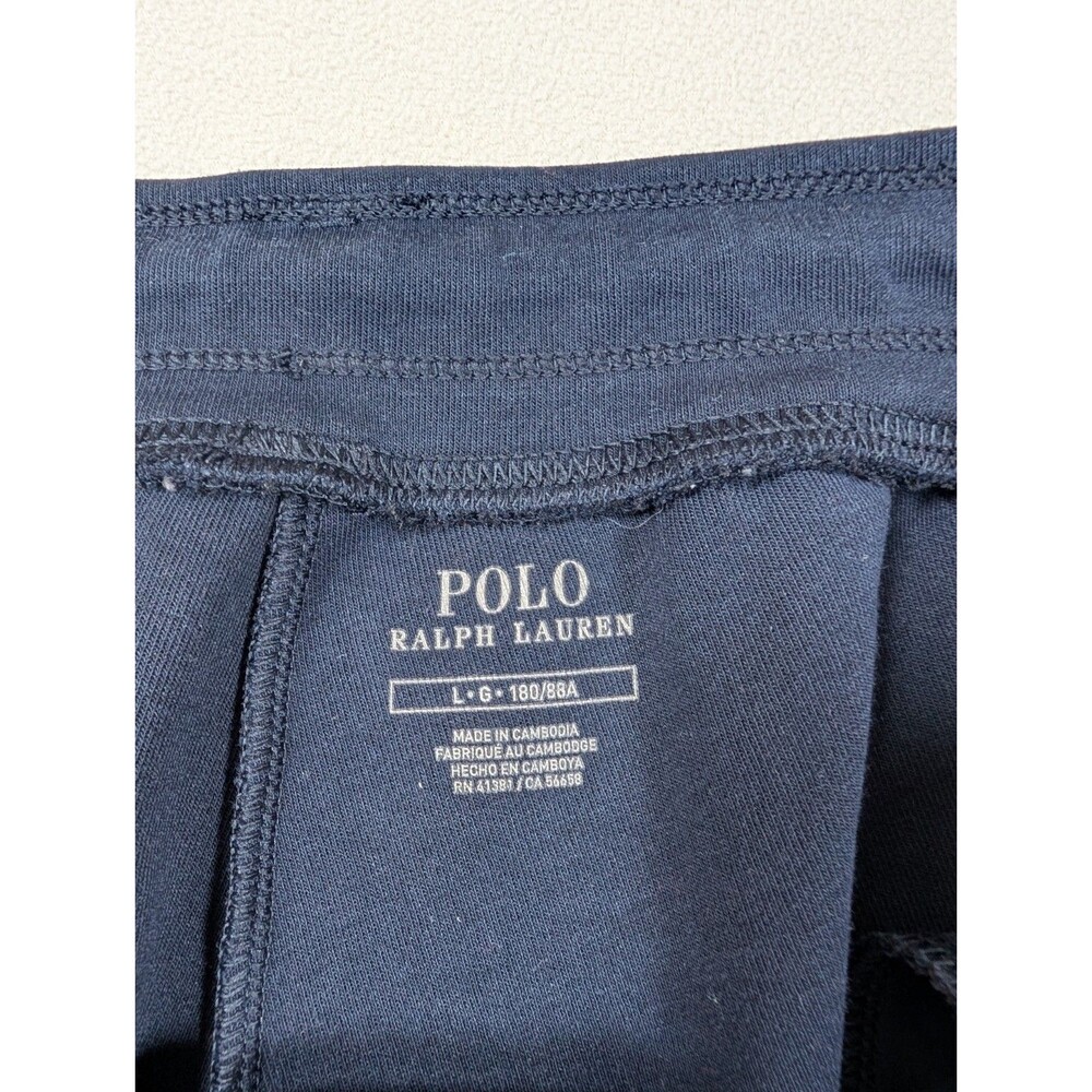 Polo Ralph Lauren Mens Jogger Sweatpants Navy Blue Size L Preppy Activewear - Picture 2 of 8